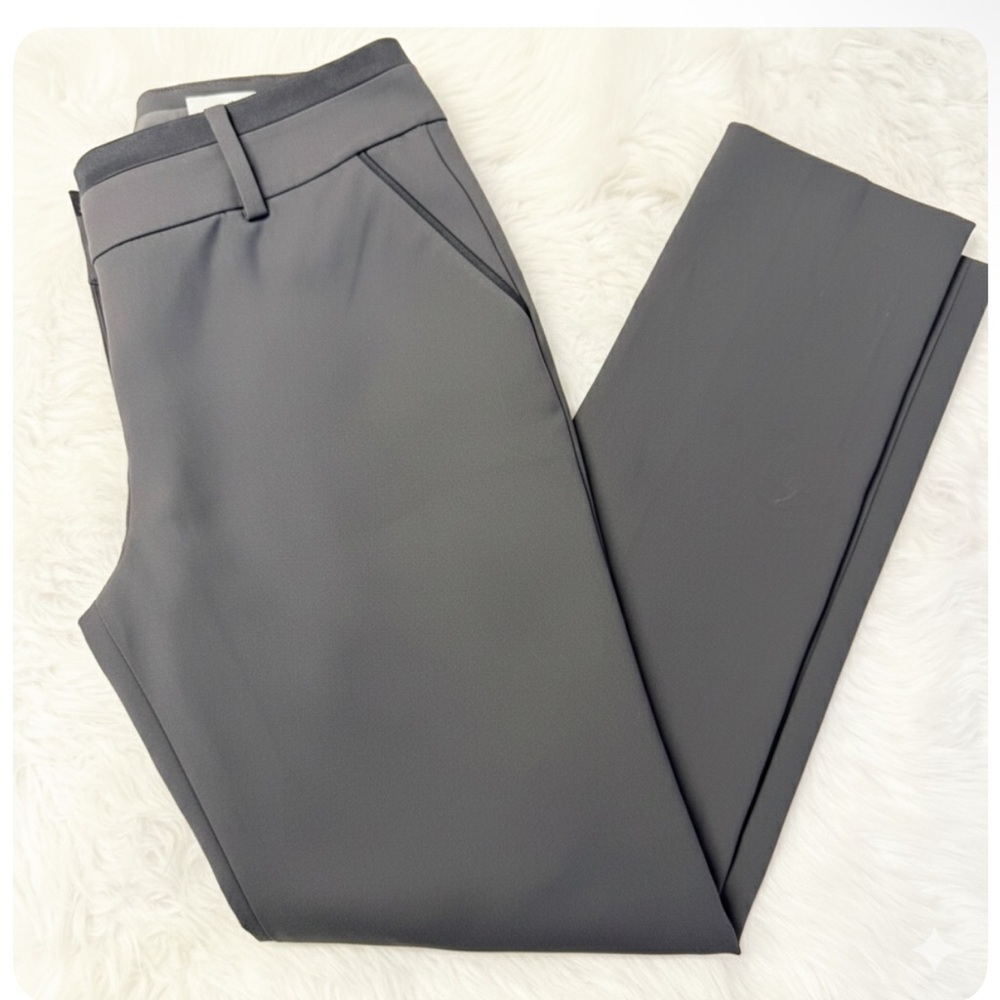 Ann Taylor Modern Fit Ankle Pants Gray Black Size 4 – NWT